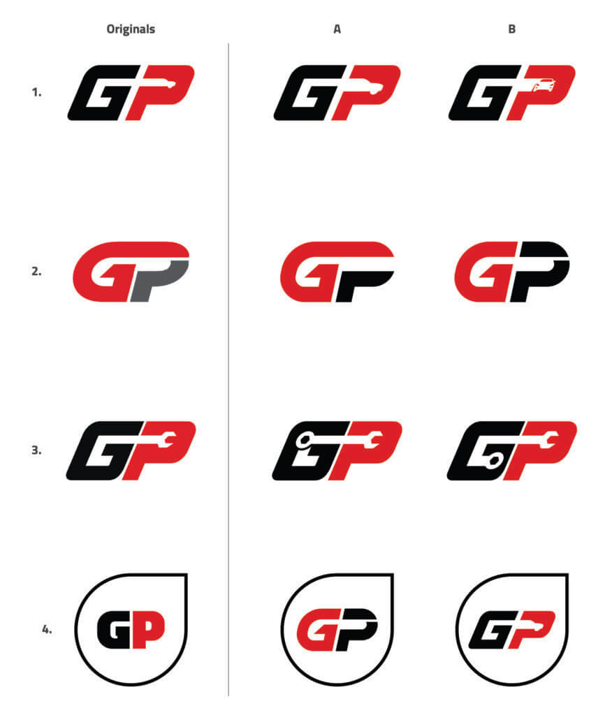 GreasePro Logo Evolution 