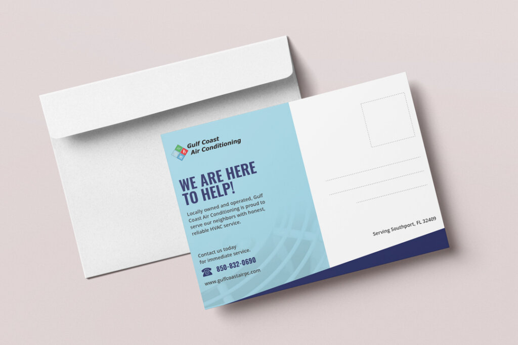 A local HVAC company's promotional mailers