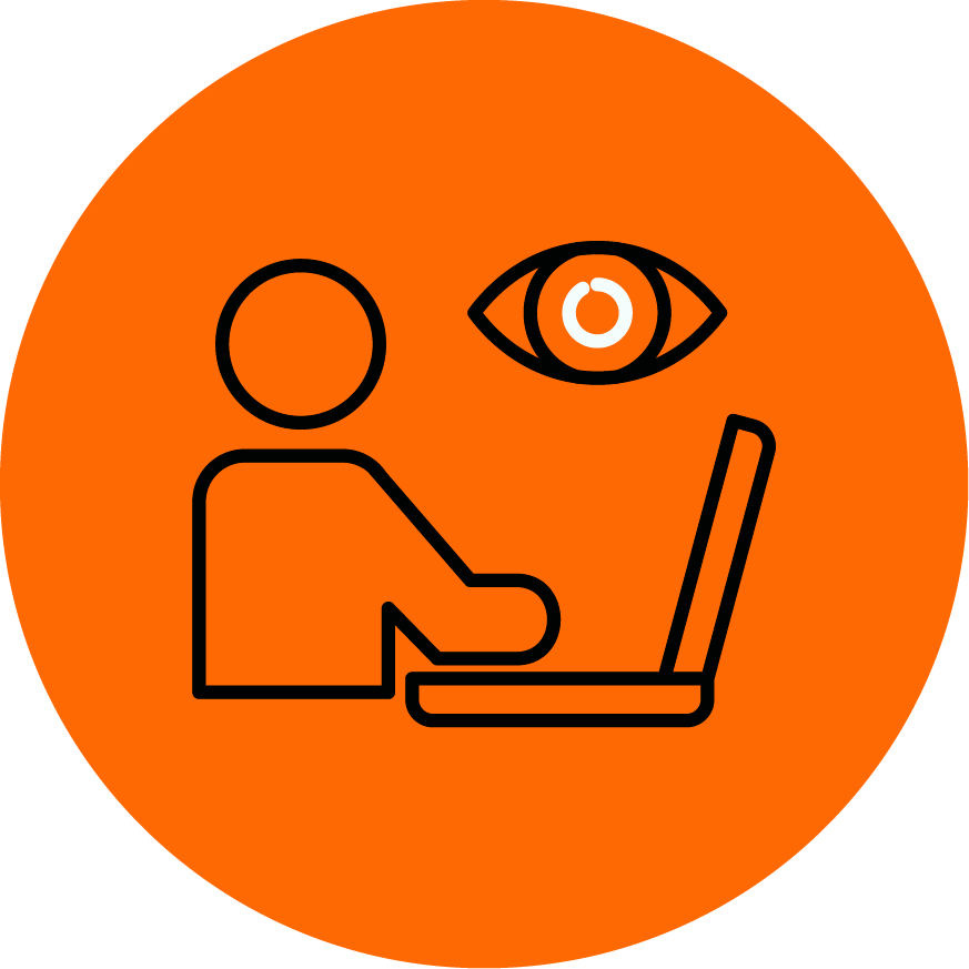 Reporting, Monitoring & Communication Icon